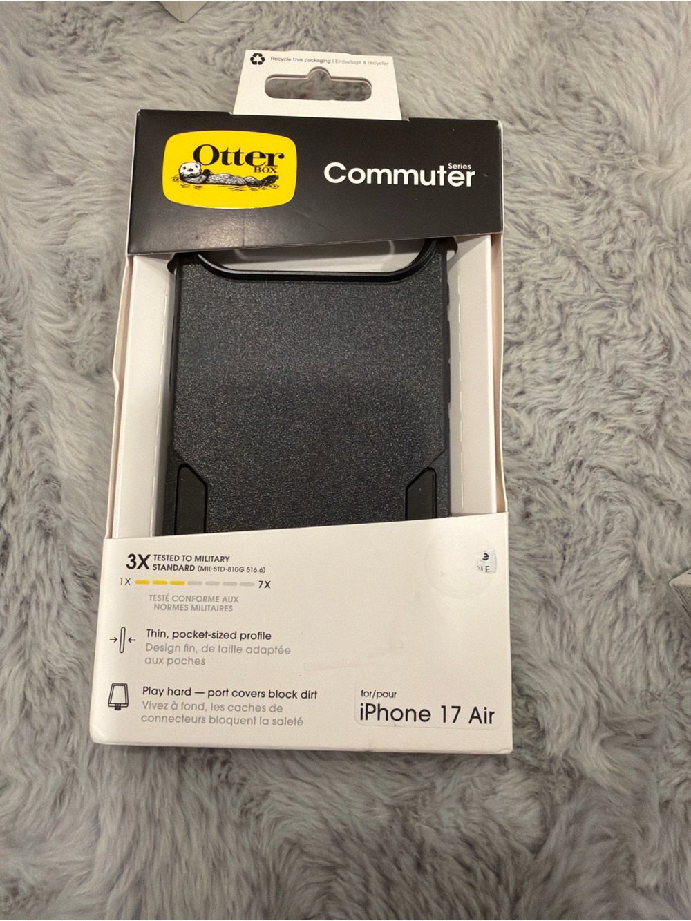 OtterBox Commuter Series Black Rugged Slim Case for iPhone 17 Air